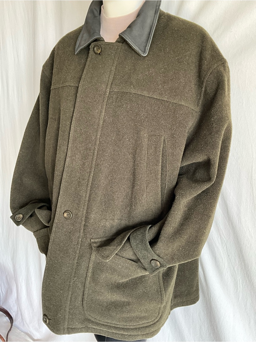 Tip Top Classics Men’s Pure Wool Olive Green Heritage Coat L